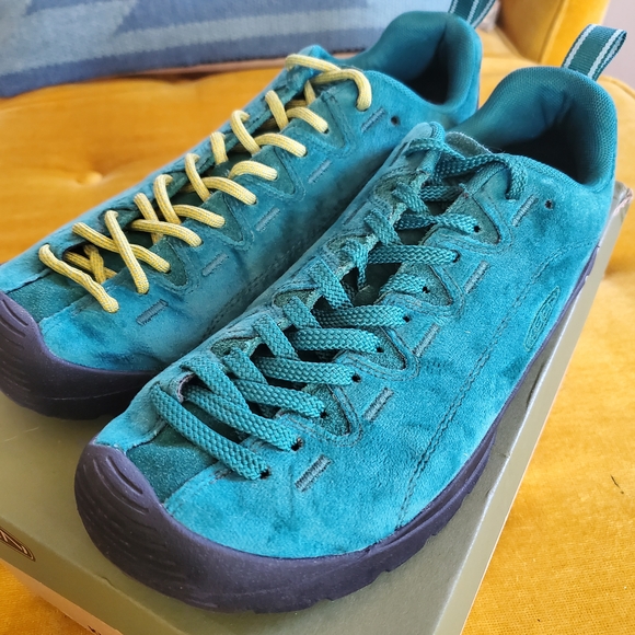 Keen Teal Suede and Velvet Sneakers 9.5 - Picture 1 of 12